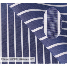 camisa formal de têxteis de tecido de listra azul para homem fornecedores de china